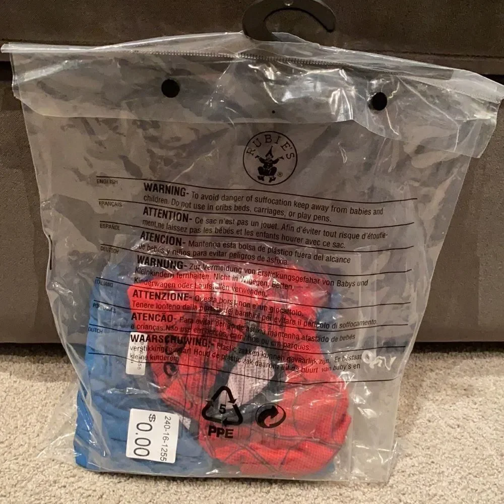 Kids Spider-Man Halloween Costume Size L NEW